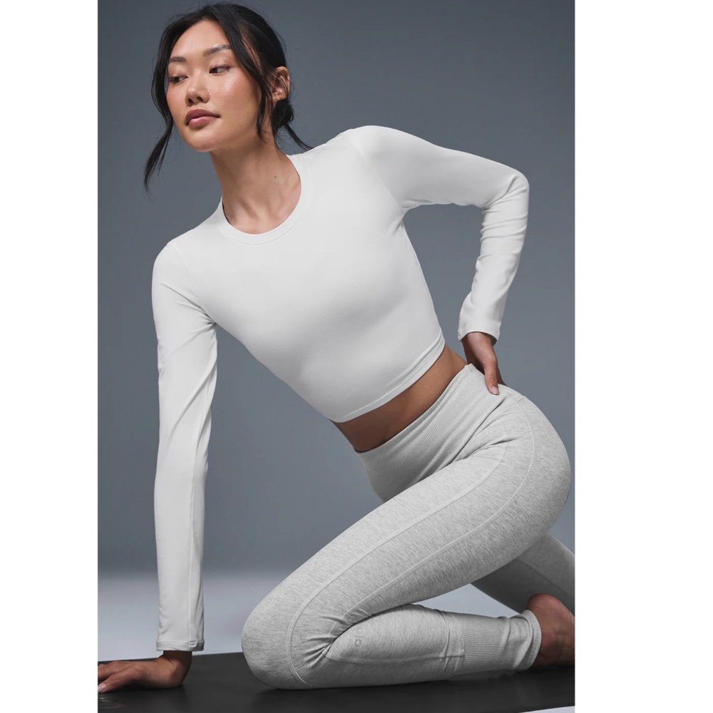 ALO Alosoft Crop Finesse Long Sleeve XS